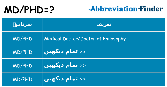 کیا mdphd کھڑا کرتا ہے کے لئے
