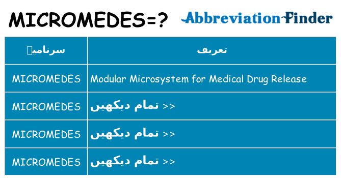 کیا micromedes کھڑا کرتا ہے کے لئے