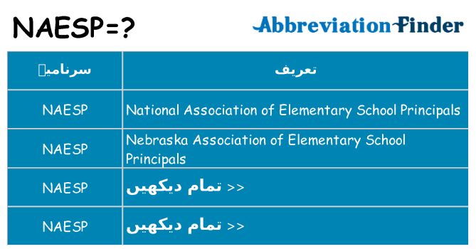 کیا naesp کھڑا کرتا ہے کے لئے