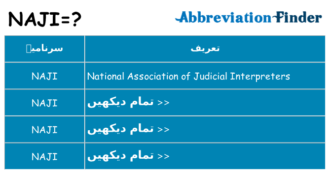 کیا naji کھڑا کرتا ہے کے لئے