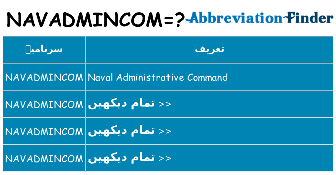 کیا navadmincom کھڑا کرتا ہے کے لئے