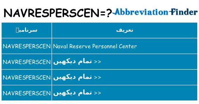 کیا navresperscen کھڑا کرتا ہے کے لئے