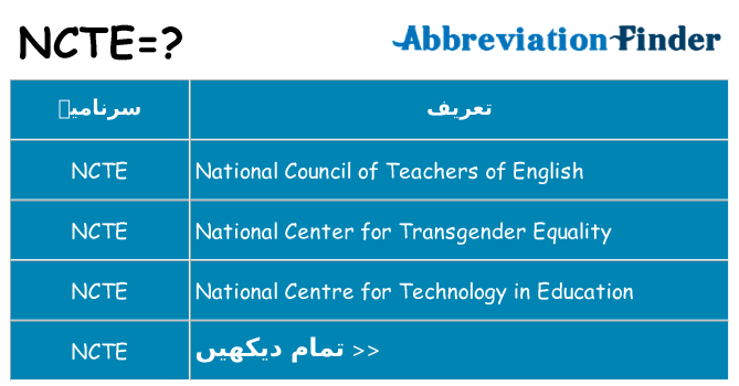 کیا ncte کھڑا کرتا ہے کے لئے