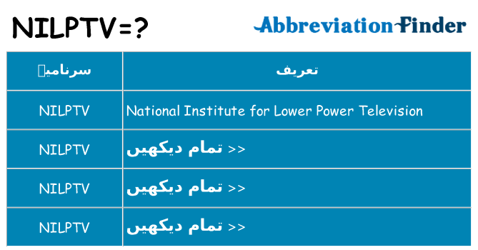 کیا nilptv کھڑا کرتا ہے کے لئے