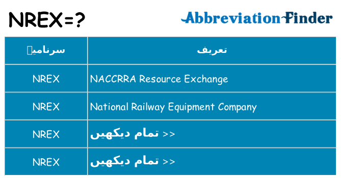 کیا nrex کھڑا کرتا ہے کے لئے
