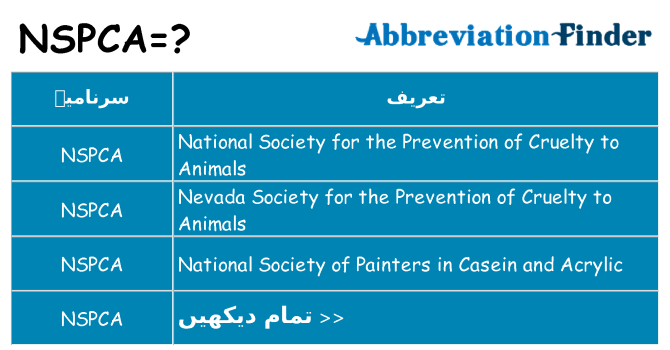 کیا nspca کھڑا کرتا ہے کے لئے