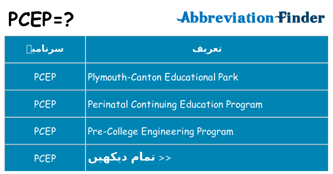 کیا pcep کھڑا کرتا ہے کے لئے