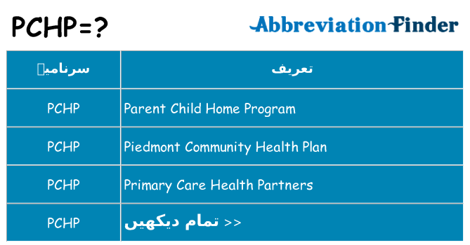 کیا pchp کھڑا کرتا ہے کے لئے