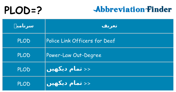 کیا plod کھڑا کرتا ہے کے لئے