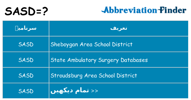 کیا sasd کھڑا کرتا ہے کے لئے