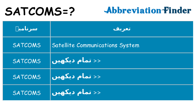 کیا satcoms کھڑا کرتا ہے کے لئے