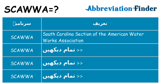 کیا scawwa کھڑا کرتا ہے کے لئے