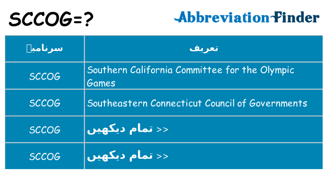 کیا sccog کھڑا کرتا ہے کے لئے
