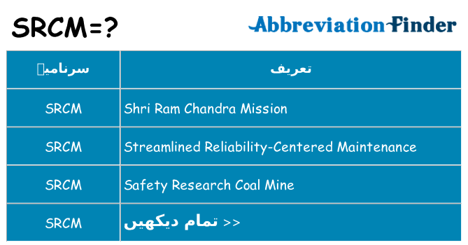 کیا srcm کھڑا کرتا ہے کے لئے