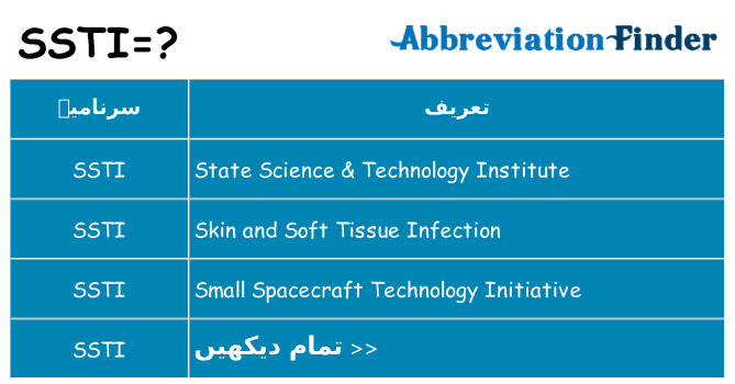کیا ssti کھڑا کرتا ہے کے لئے