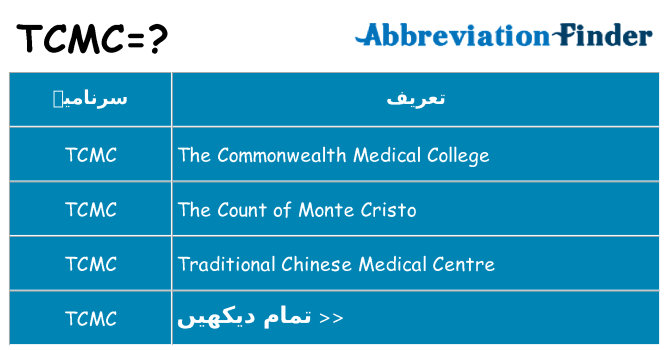 کیا tcmc کھڑا کرتا ہے کے لئے