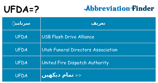 کیا ufda کھڑا کرتا ہے کے لئے