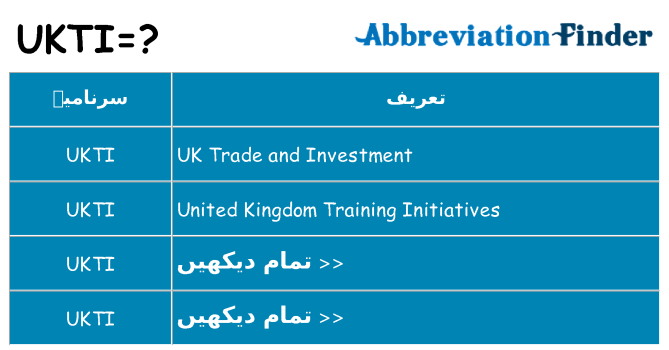 کیا ukti کھڑا کرتا ہے کے لئے
