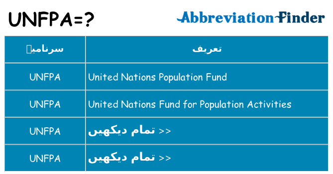 کیا unfpa کھڑا کرتا ہے کے لئے