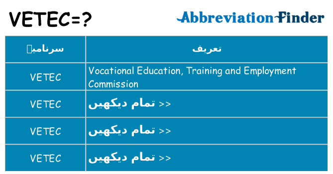 کیا vetec کھڑا کرتا ہے کے لئے