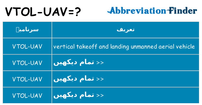 کیا vtol-uav کھڑا کرتا ہے کے لئے