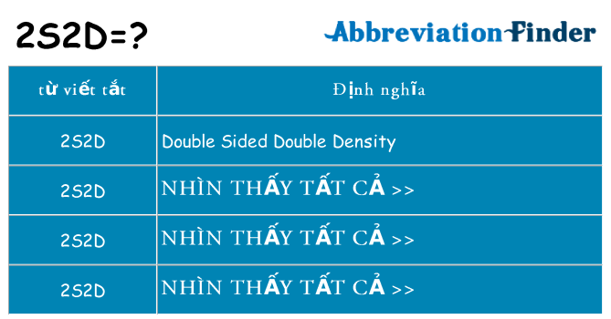 2s2d hiện những gì đứng cho