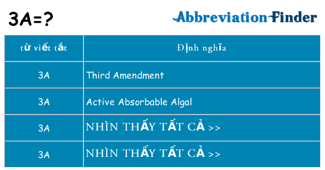 3a hiện những gì đứng cho