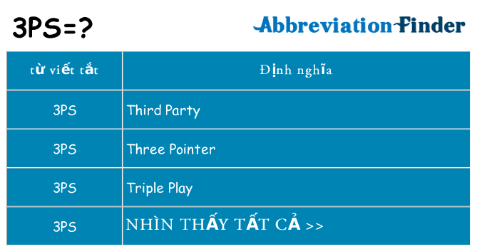 3ps hiện những gì đứng cho
