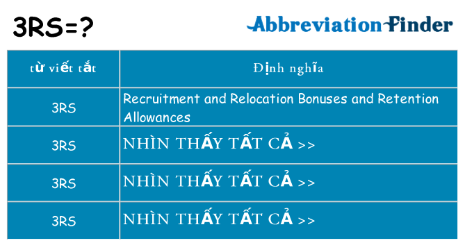 3rs hiện những gì đứng cho