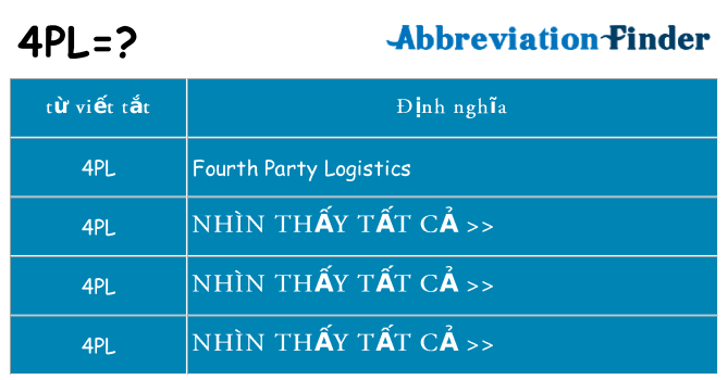 4pl hiện những gì đứng cho