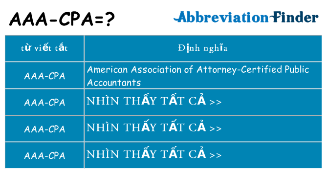 aaa-cpa hiện những gì đứng cho