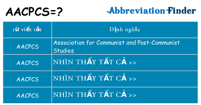 aacpcs hiện những gì đứng cho