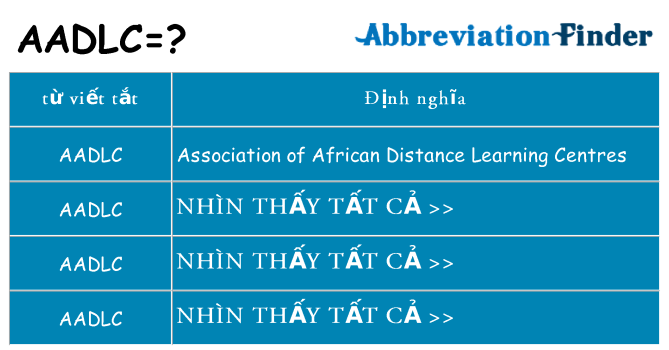 aadlc hiện những gì đứng cho