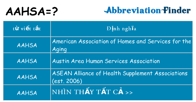 aahsa hiện những gì đứng cho