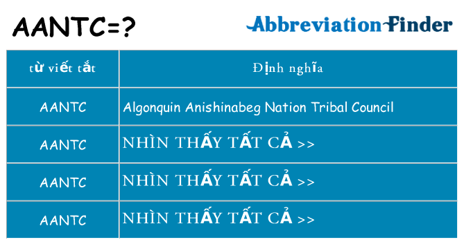 aantc hiện những gì đứng cho