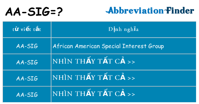 aa-sig hiện những gì đứng cho