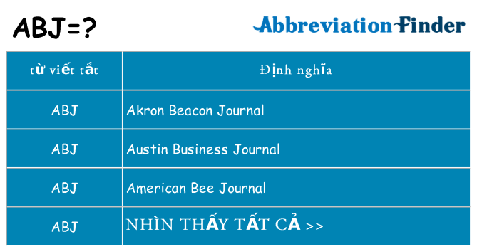abj hiện những gì đứng cho