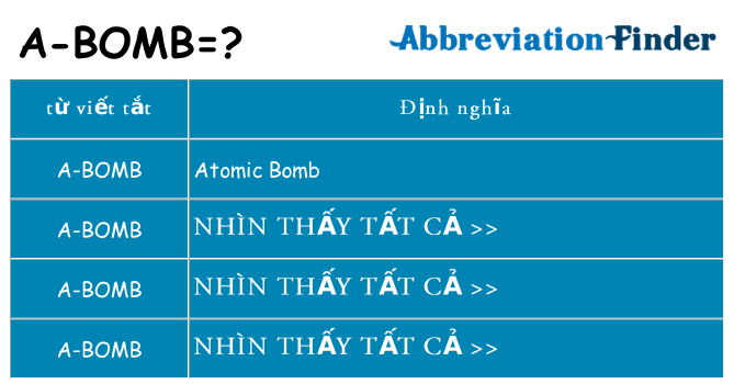a-bomb hiện những gì đứng cho