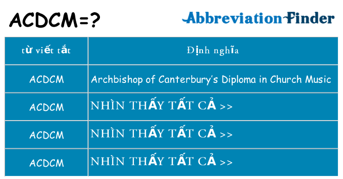 acdcm hiện những gì đứng cho