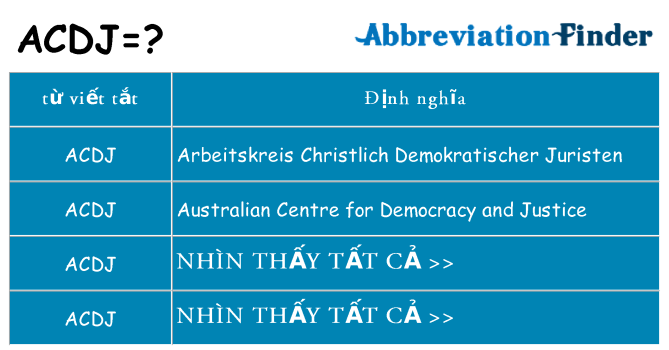 acdj hiện những gì đứng cho
