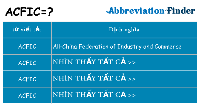 acfic hiện những gì đứng cho