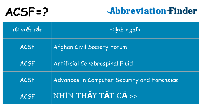 acsf hiện những gì đứng cho