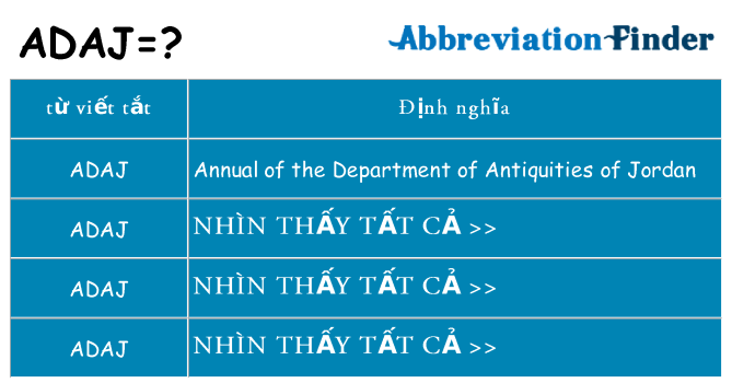 adaj hiện những gì đứng cho