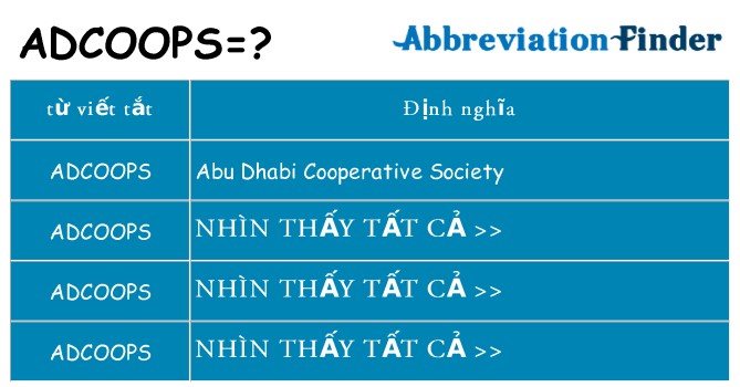 adcoops hiện những gì đứng cho