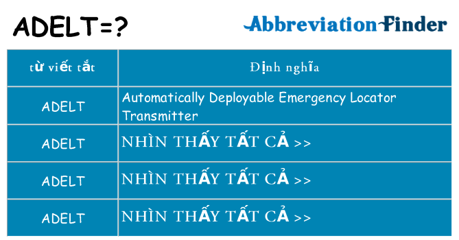 adelt hiện những gì đứng cho