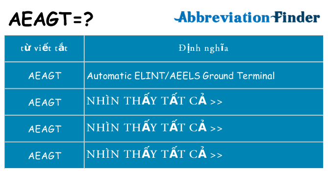aeagt hiện những gì đứng cho