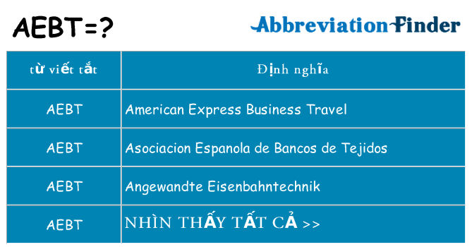 aebt hiện những gì đứng cho