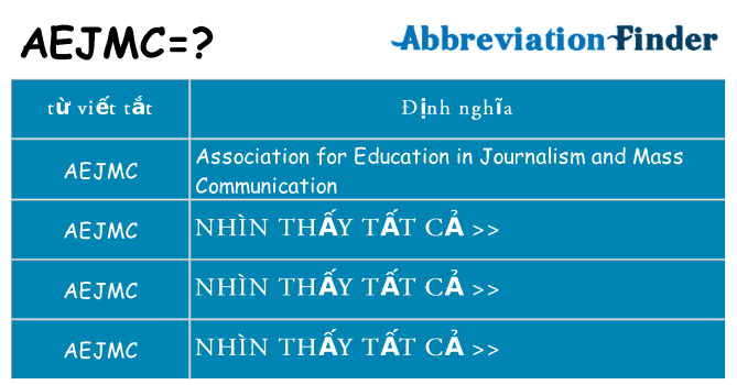 aejmc hiện những gì đứng cho