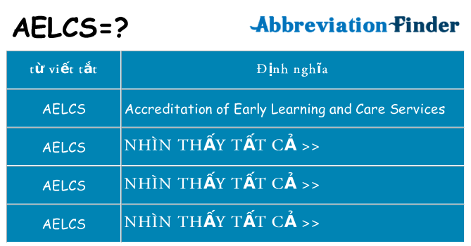 aelcs hiện những gì đứng cho