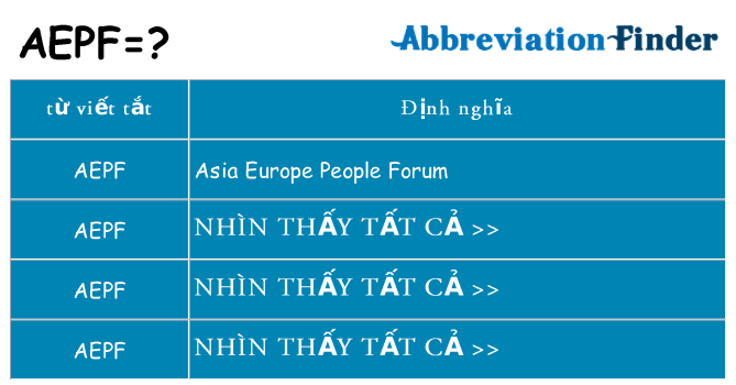 aepf hiện những gì đứng cho